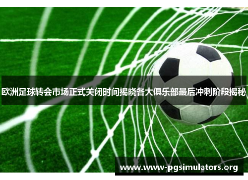 欧洲足球转会市场正式关闭时间揭晓各大俱乐部最后冲刺阶段揭秘